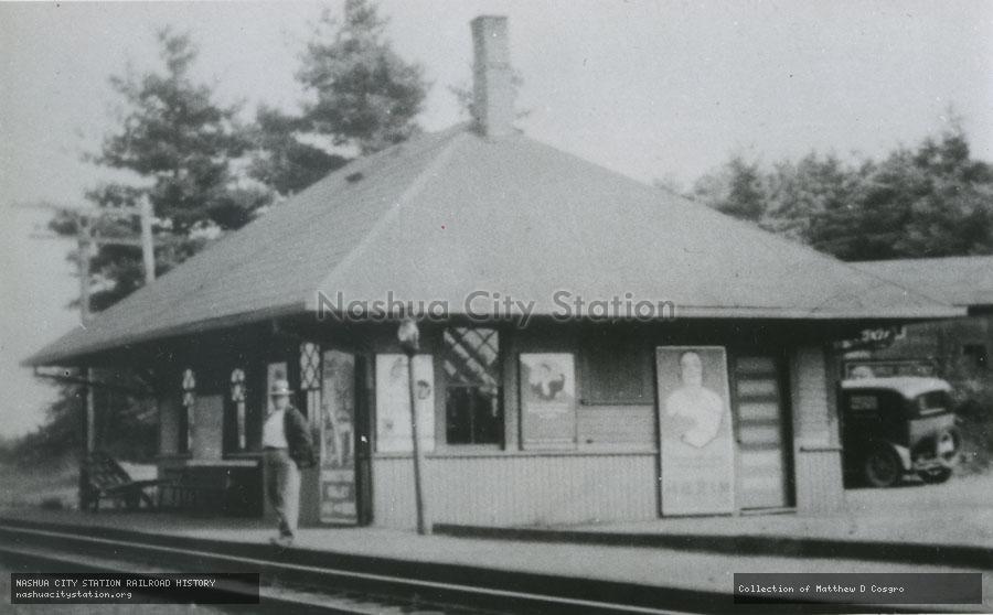 Postcard: New Haven Railroad Station, Monponsett, Massachusetts